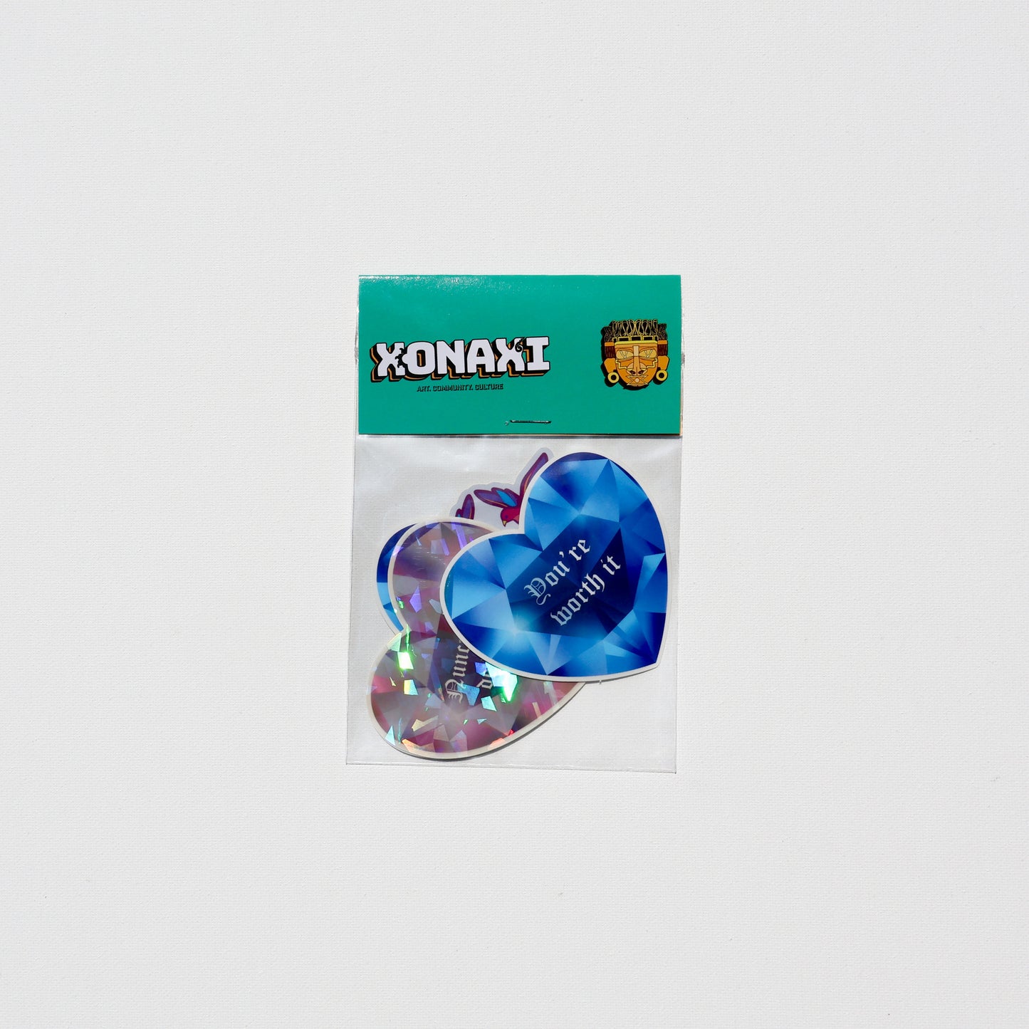 Sapphire Heart Bilingual Sticker Pack
