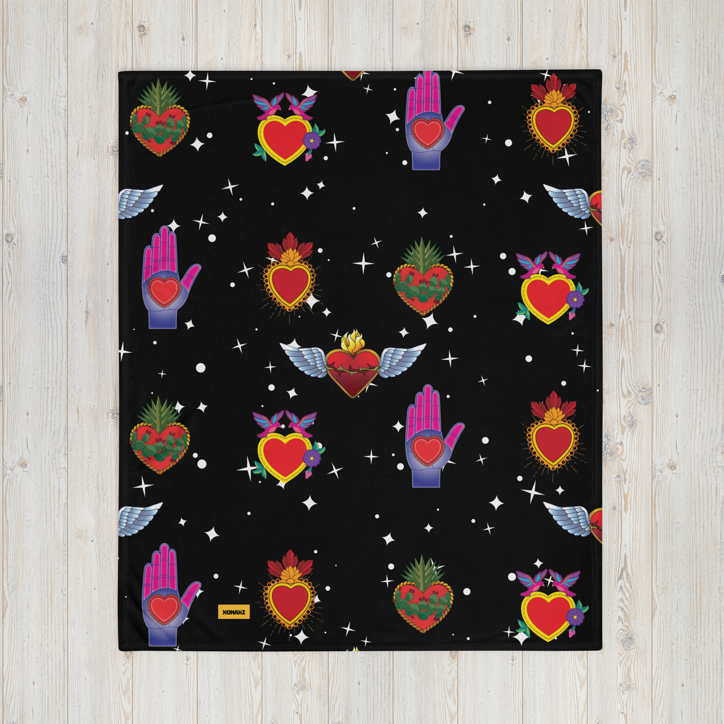 Sacred Hearts Throw Blanket