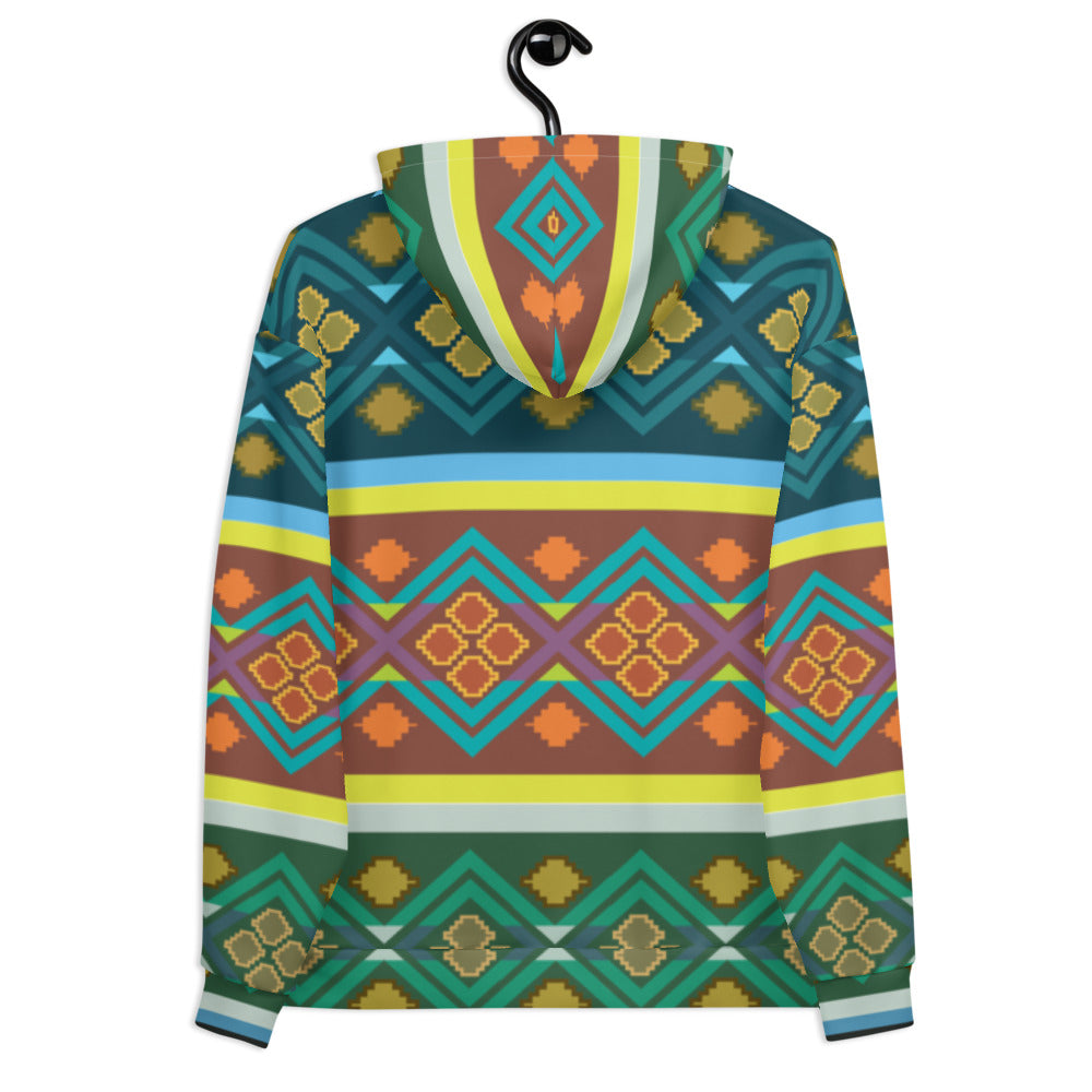 Unisex Hoodie Inspired by Traditional Textiles 1