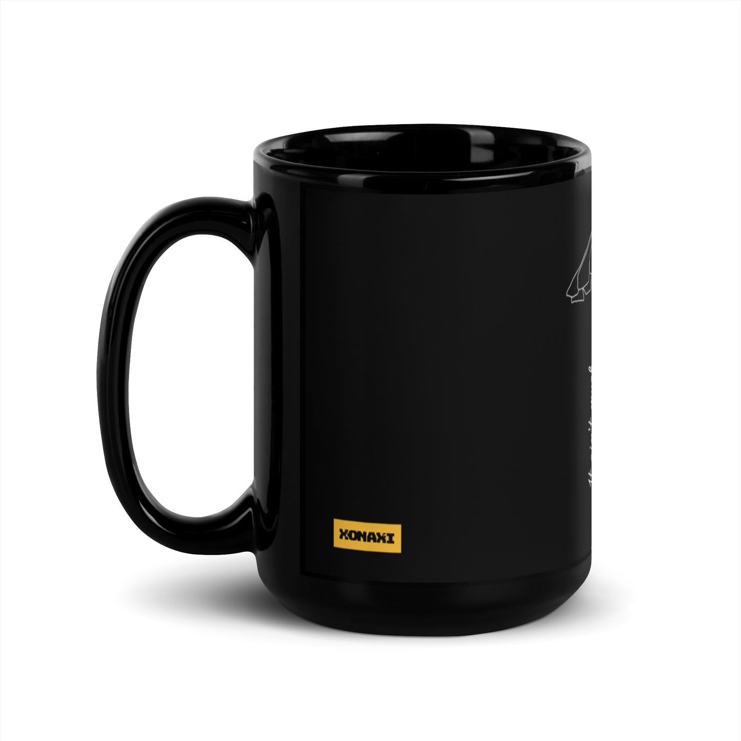 Fruit Cart Black Glossy Mug