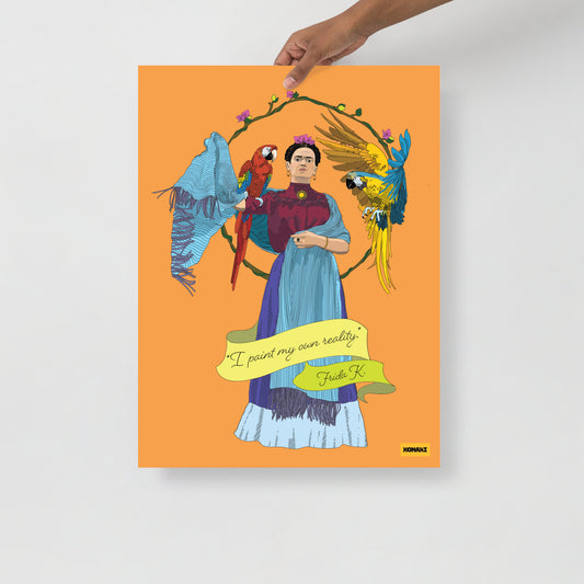 Frida Illustration (Gold) Poster