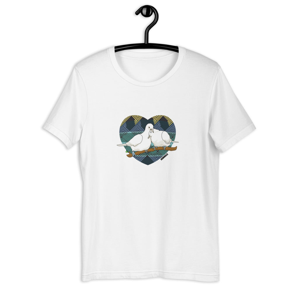 Lovey Dovey Tee (Forest Textile Heart)
