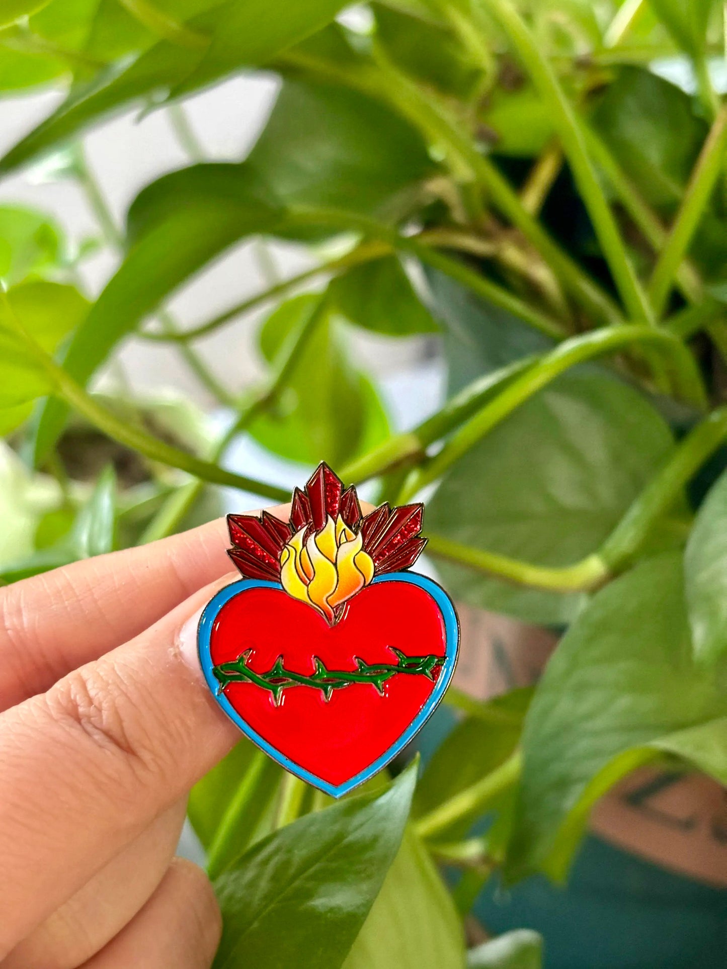 "Sagrado Corazón" (Sacred Heart) Soft Enamel Pin