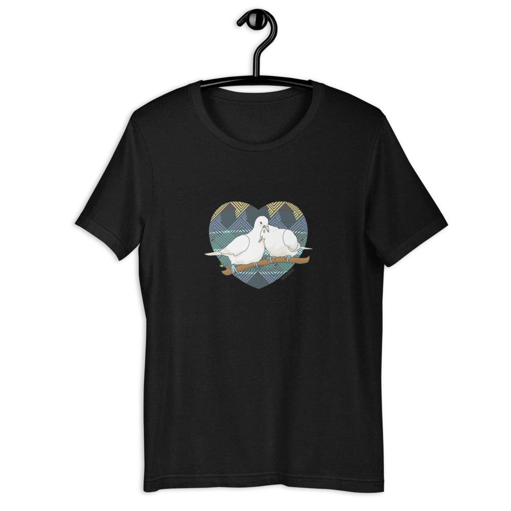 Lovey Dovey Tee (Forest Textile Heart)