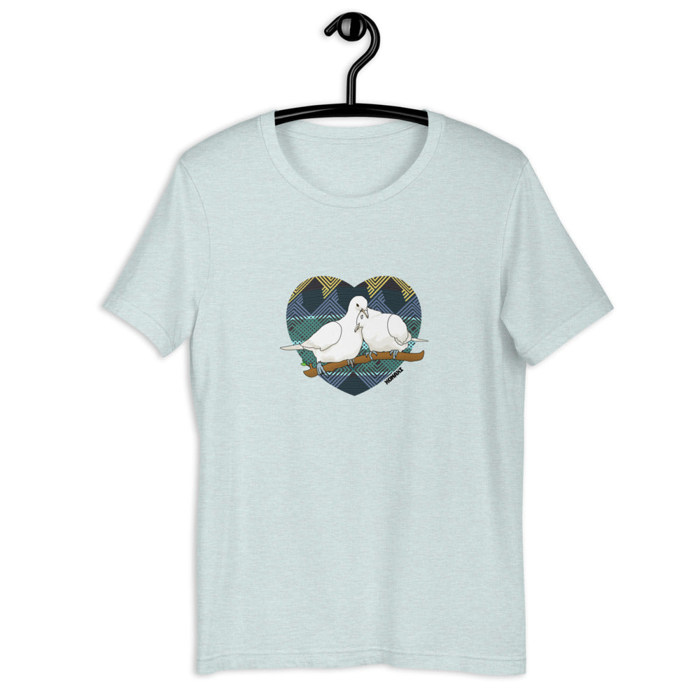 Lovey Dovey Tee (Forest Textile Heart)