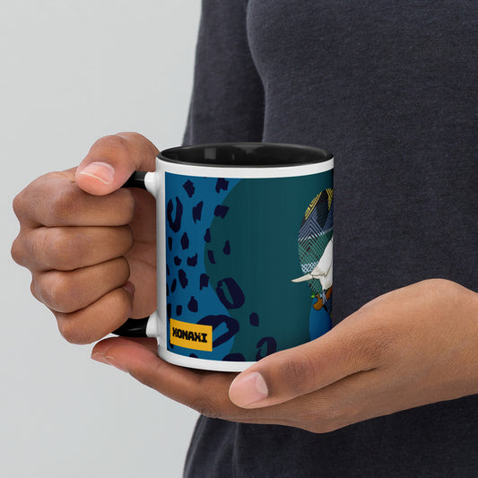 Lovey Dovey Mug (Viridian Textile Heart)